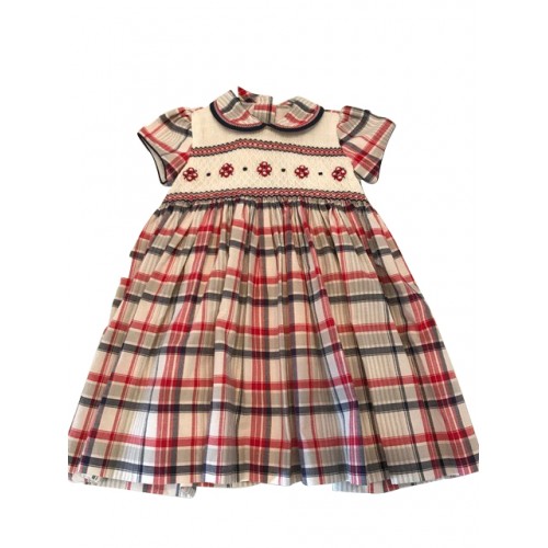 Girls Tartan Smock Dress