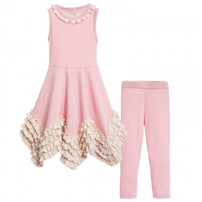 Lemon Loves Lime Pink Ruffle Top & Leggins - £30.00 - Kiddi Rockers ...