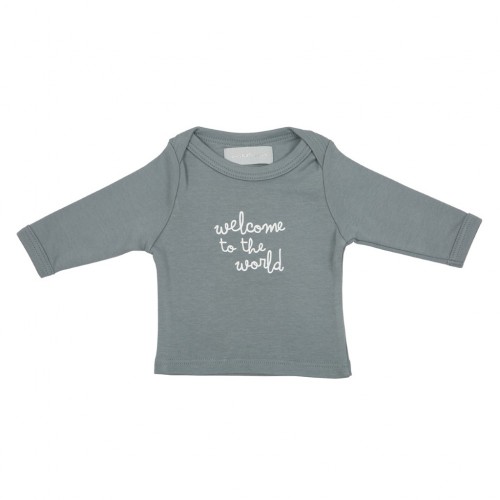 Slate Grey 'Welcome to the World!' Baby T Shirt