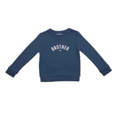 Denim Blue 'Brother' Sweatshirt