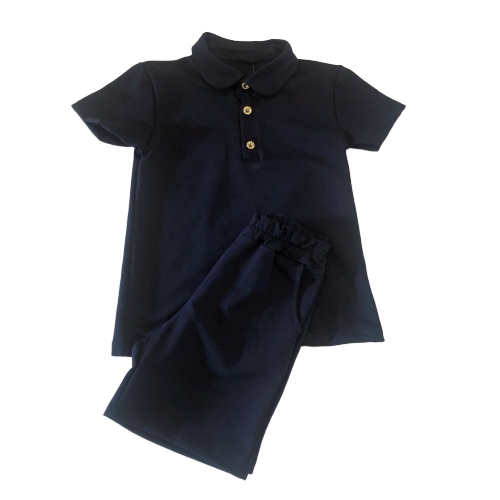 NEW IN! BOYS NAVY SHORTS JERSEY SHORTS SET 