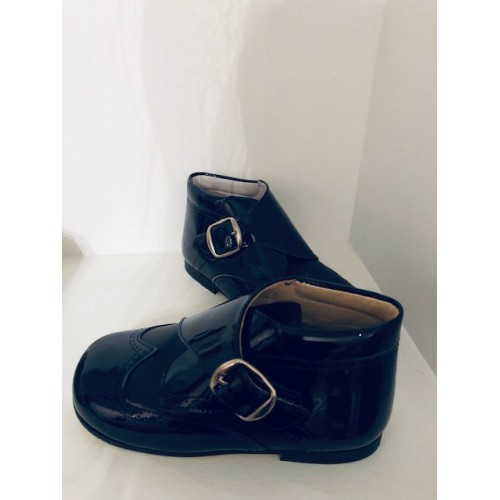 Boys Patent Ankle Boots 