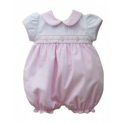 Girls Pale Pink Romper & Matching Head band