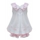 Girls White Dress Set With Matching Head Band