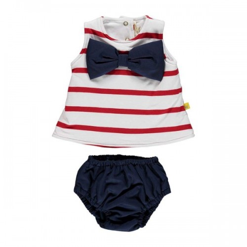 Nautical Strip Knicker & Vest Set 