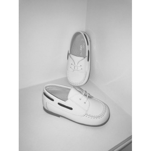 Boys White Patent Shoes