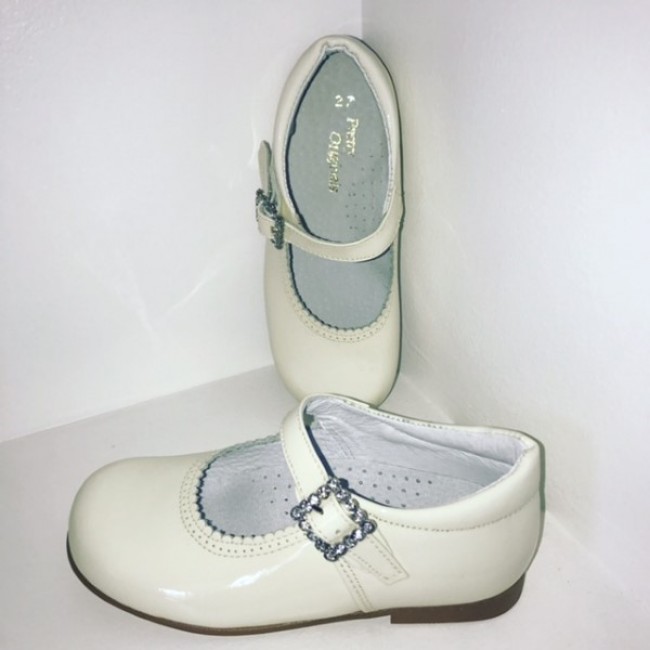 Pretty Originals Cream Mary Jane Shoes 