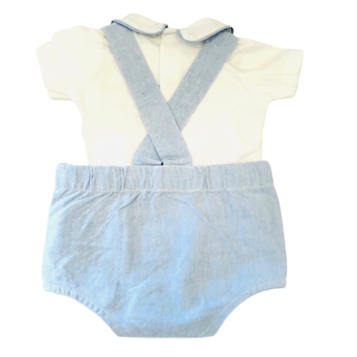 Baby Boys Dungaree Set & Socks 