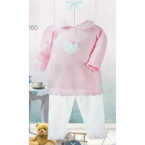 Girls Knit Top & Trouser Set 