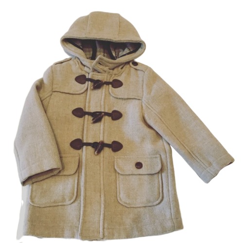 Boys Beige Duffel Coat