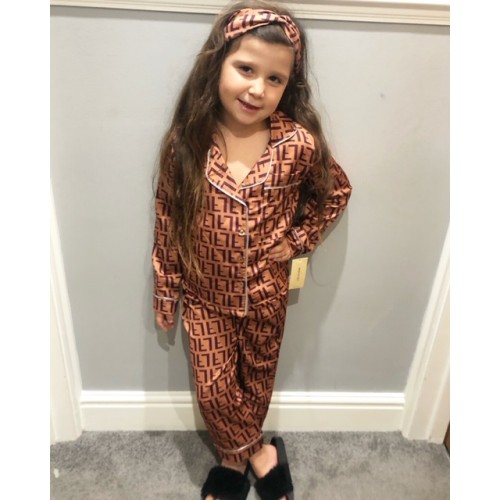 FENA SILKY PJAMA'S WITH MATCHING HEADBAND